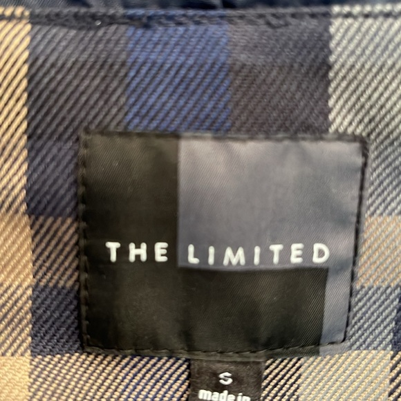 THE LIMITED BLUE PLAID BLAZER - Picture 10 of 11